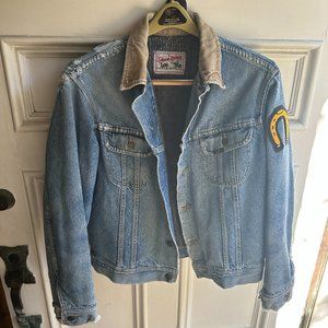 Vintage Jacket with Hand-sewn Patches